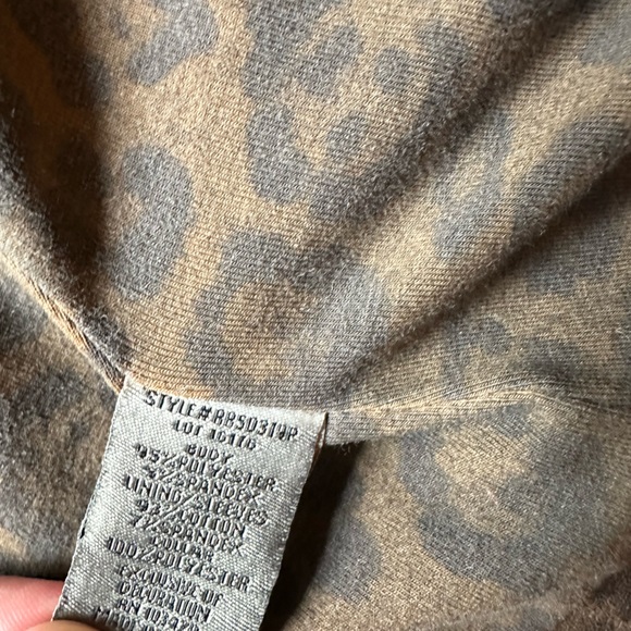 Anthropologie Marrakech Leopard Print Moto Jacket Removable Sherpa Collar - Picture 8 of 12